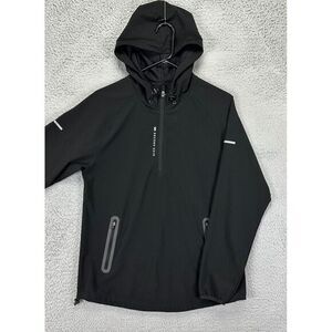Second Skin Pullover Hoodie Jacket Womens Small Black Compression Quarter‎ Zip